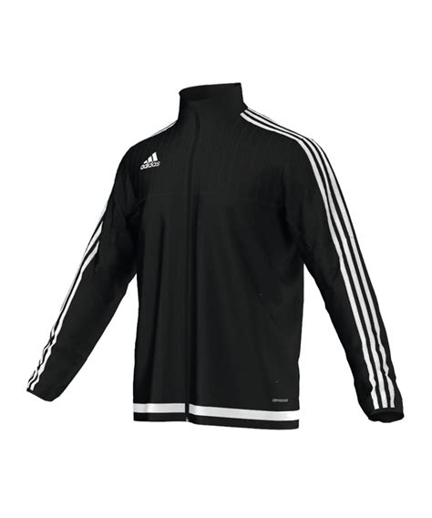 adidas Tiro 15 Trainingsjacke Schwarz Weiss 